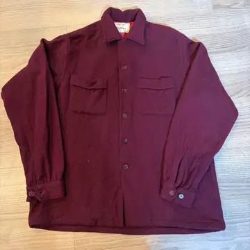 60s Marlboro 울 긴팔 셔츠 M 사이즈