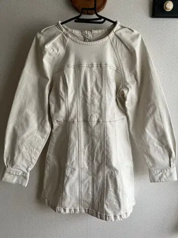 ZARA 화이트 데님 미니 원피스