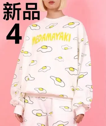 새상품 나오미짱 PUNYUS 맨투맨 계란 프라이 오버 사이즈 4