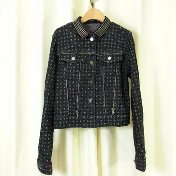 byblos 데님 자켓 S~M 트럼프 무늬 네이비 G 자켓 byblos