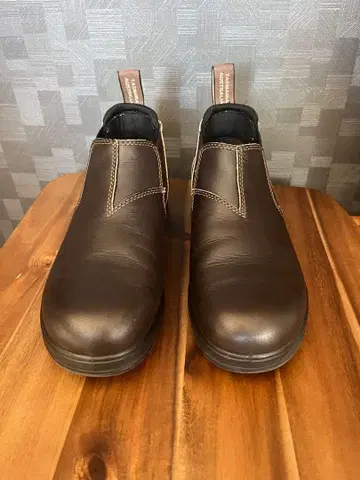 Blundstone 브라운 5 사이드 고어 부츠 로우컷
