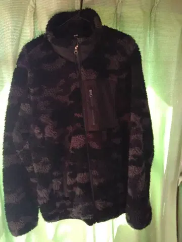 카모플라쥬 패턴 플리스 자켓