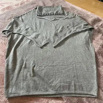 TRICOT CHIC 터틀넥 디자인 상의 그레이 이탈리아제 L