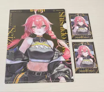 니지산지 Idios 시시도 아카리 클리어 파일 폴라로이드풍 카드