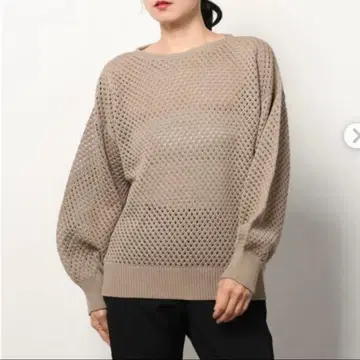뷰티&유스 메쉬 편직 니트 스웨터