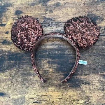 미키마우스형 스팽글 머리띠