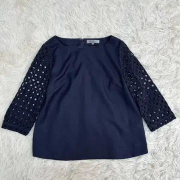 Viaggio Blu 비아지오 블루 시스루 편 소매 블라우스 상의