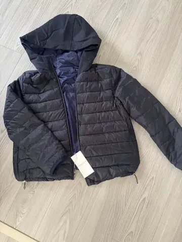 투모로우랜드!! 후드 부착 다운 자켓 네이비 미사용 택 포함