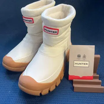 HUNTER 숏부츠 23cm US5. UK3 화이트
