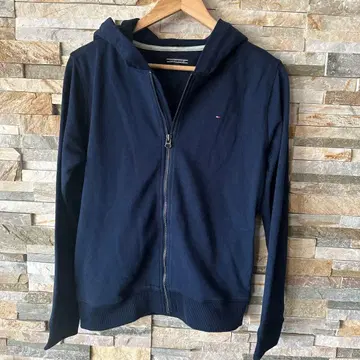 새상품급 TOMMY HILFIGER 네이비 후드티 풀 지퍼 후디