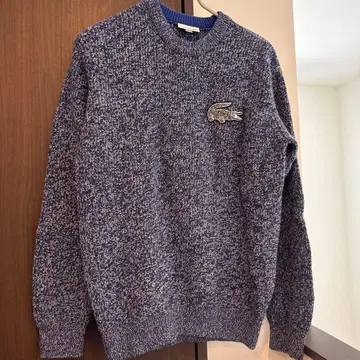 새상품급 LACOSTE 네이비 니트 스웨터 US M