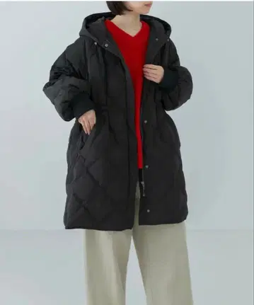 [ 새상품급 ] URBAN RESEARCH 퀼팅 드로스트 다운 코트