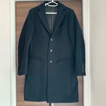 GLOBAL WORK 케이프 메리노 체스터 코트 다크 네이비 S