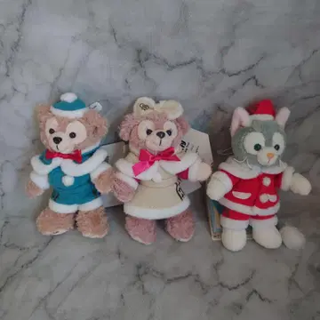 Disney 더피 셰리메이 젤라토니 봉제 인형 키링 세트