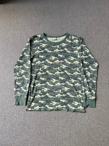90s Hanes 카모플라쥬 써멀 M 헤인즈 카모플라쥬 카모 써멀