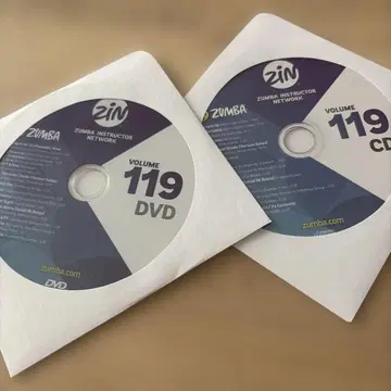 ZUMBA 댄스 줌바 119 최신 버전 DVD CD 2장