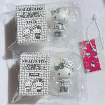 산리오 미미 시크릿 마스코트 모노크롬 걸리시 쌍둥이 코디 하운드투스