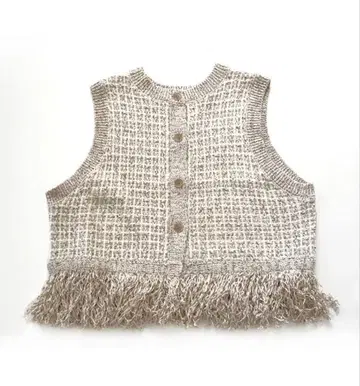 tumugu 트위드 니트 베스트