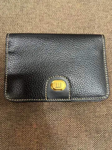 dunhill 블랙 가죽 명함지갑