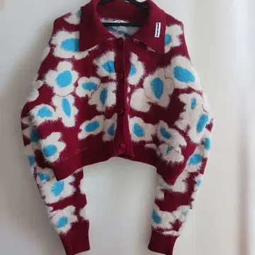 MAMC 꽃무늬 크롭 스웨터 L