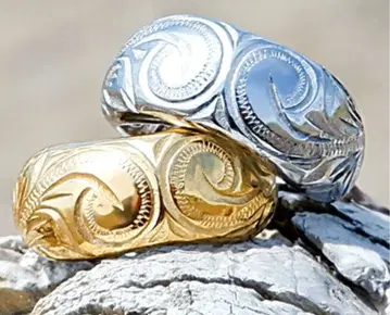 한정판 귀걸이, 핑크 골드, 하와이안 주얼리