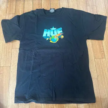 HUF 지구 프린트 T셔츠 블랙