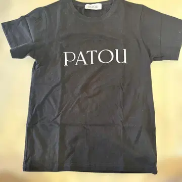 PATOU 블랙 로고 T셔츠