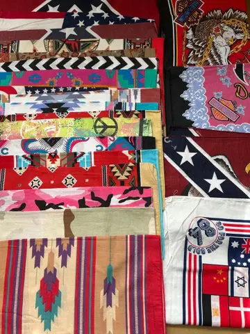 80s 90s 미국제 반다나 20장 세트 PA