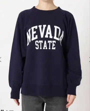 저널 스탠다드 리룸 NEVADA 로고 맨투맨 네이비