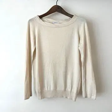 K.T 키요코 타카세 실크 캐시미어 얇은 소재 스웨터 니트 아이보리