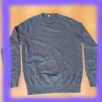 유니클로 캐시미어 스웨터 M 사이즈 미디엄 그레이