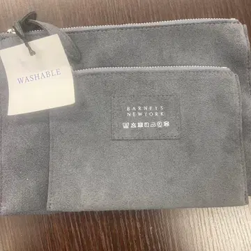BARNEYS NEWYORK 그레이 파우치 2세트