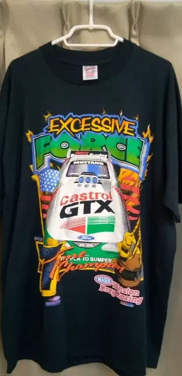 저지즈 T셔츠 드래그 레이스 NHRA 90s 빈티지품