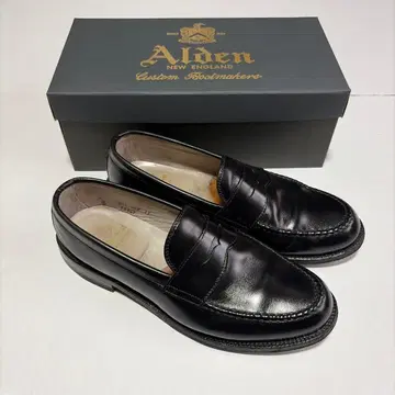 Alden 블랙 로퍼 8D 카프