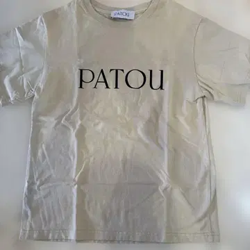 PATOU 베이지 로고T셔츠 반팔