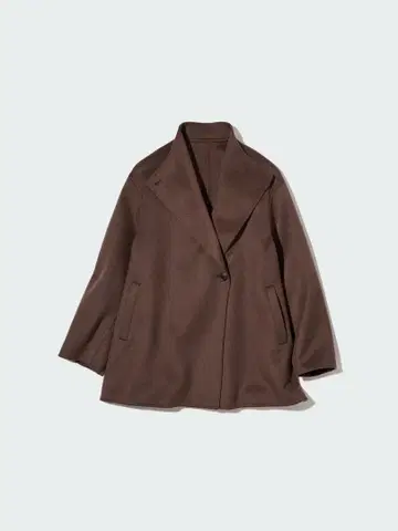 유니클로 더블 페이스 숏코트
