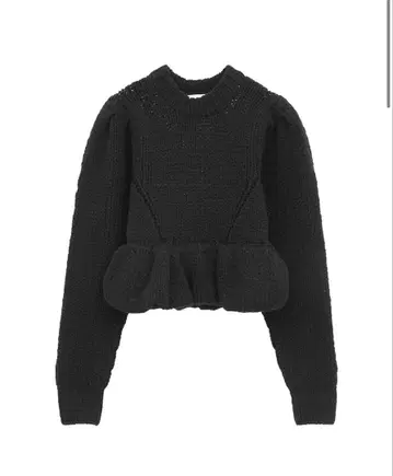 clane PEPLUM HAND KNIT TOPS