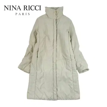01T483 NINA RICCI 충전솜 롱 코트 다운 코트 아우터