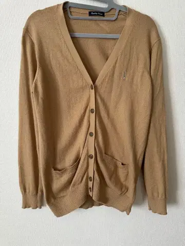 EAST BOY 카멜 램스울 넥 가디건 9호