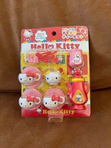 [ 2008년 레어 당시물 ] 산리오 헬로키티 멋진 티 세트