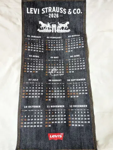 2026년 달력 리바이스 LEVI'S