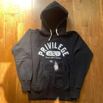 PRIVILEGE 블랙 풀오버 후드티 M Lafayette