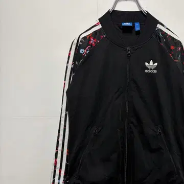 아디다스 저지 트랙 자켓 자수 로고 구제 의류