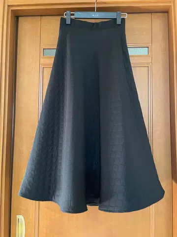 My-premierBLACK 플레어 스커트 블랙