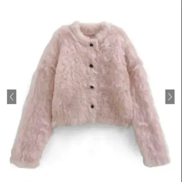 라운드넥 샤기 숏 기장 가디건[an1697]