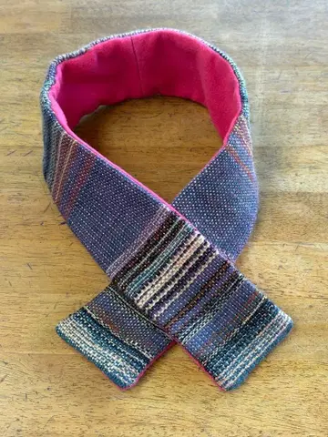 핸드메이드 손뜨개 머플러 리버서블