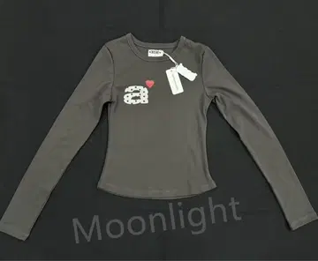 aeae 그레이 긴팔 T셔츠 로고