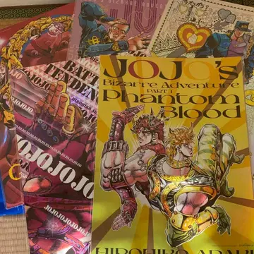 죠죠의 기묘한 모험 B3 오로라 포스터 5종 컴프 세트 죠죠 월드