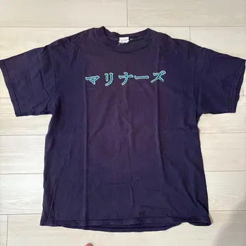 마리너스 로고 T셔츠 네이비