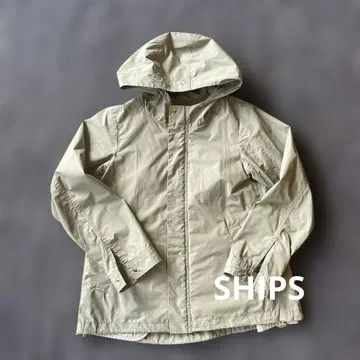 쉽스 아우터 카키 후드티